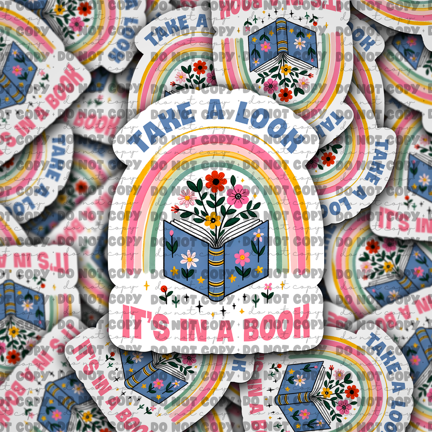 Take a look its in a book - Vinyl Sticker