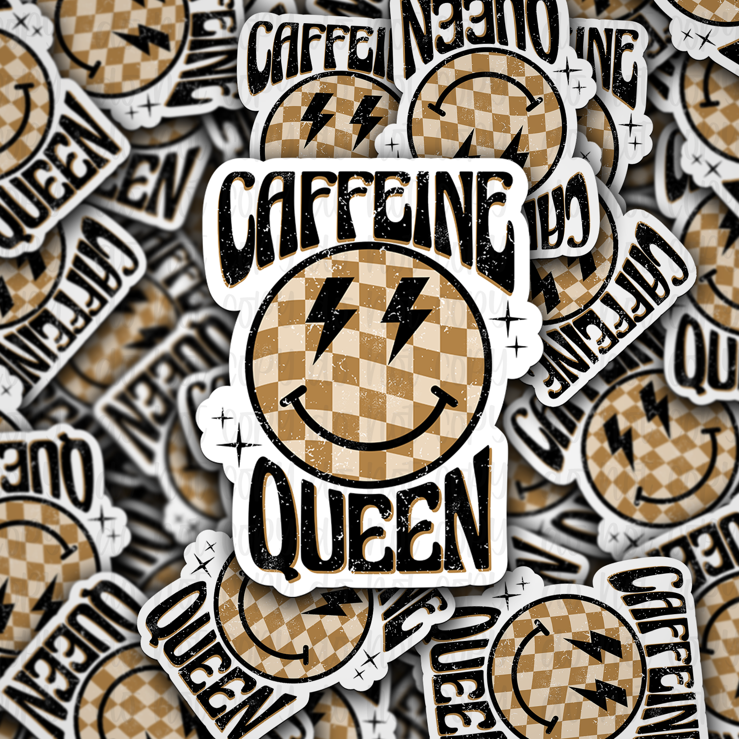 Caffeine Queen - Vinyl Sticker