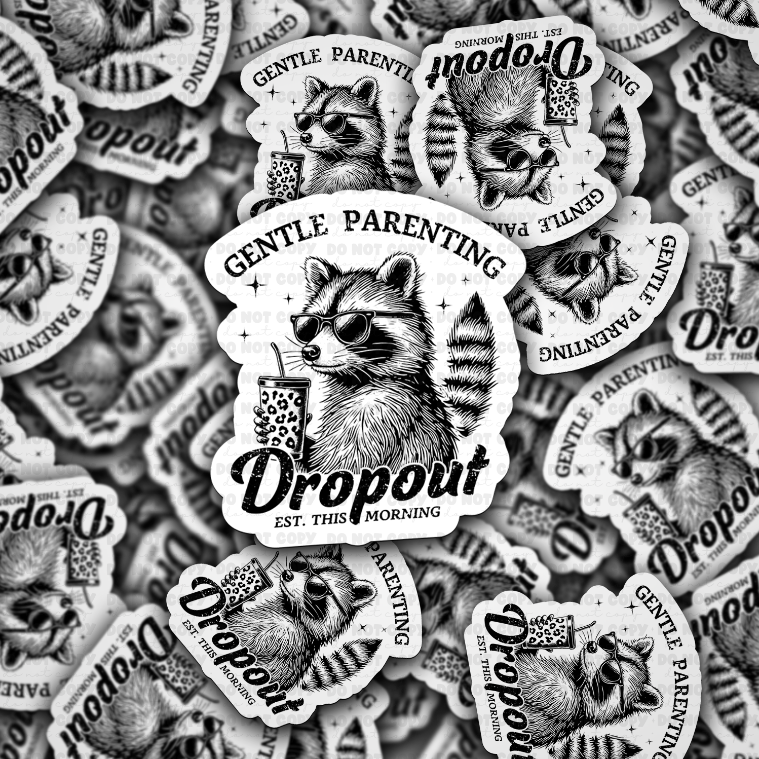 Gentle Parenting Dropout Die Cut Sticker