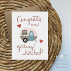 "Congrats on getting hitched" Greeting Card image 0