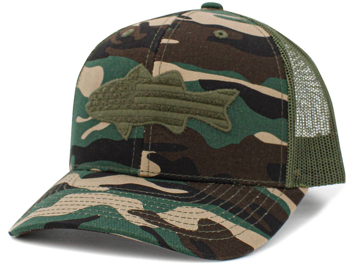 Fish Flag Mesh Back Ballcap