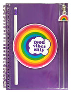 GOOD VIBES ONLY PENCIL POUCH JOURNAL