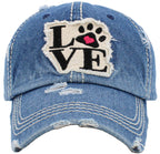 Paw Love Vintage Ballcap