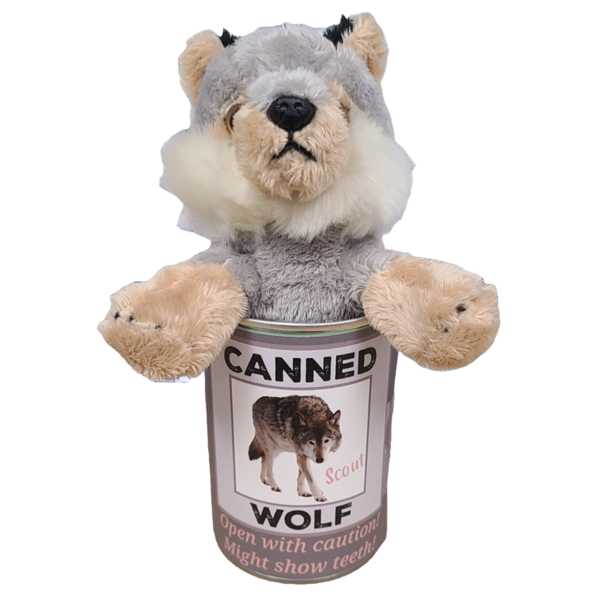 Scout the Canned Wolf Plush