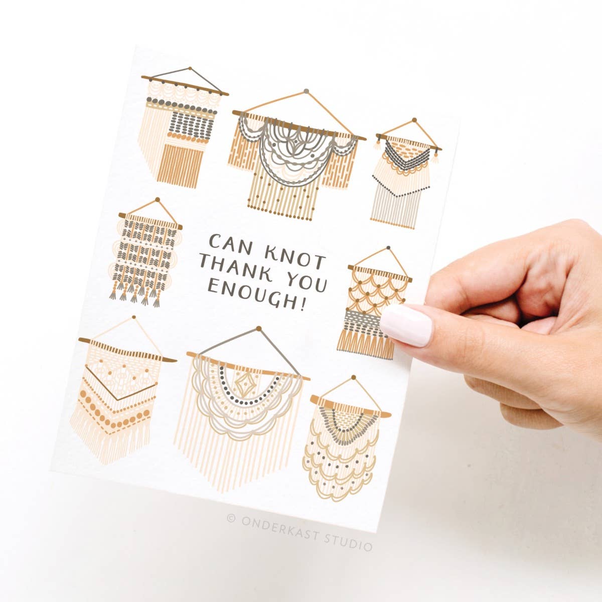 Can Knot Thank You Enough Greeting Card