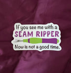 Seam Ripper Quilting Waterproof Sticker