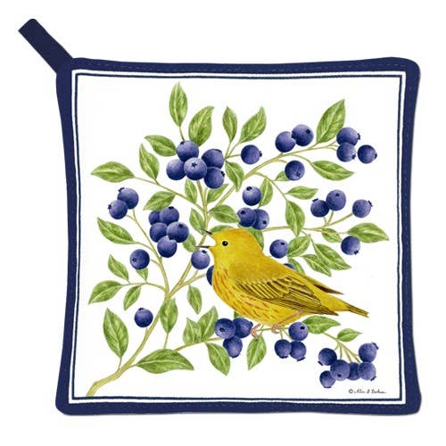 Potholder 21-517 Blueberry Warbler
