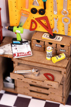 DIY Miniature House Kit: Garage Workshop