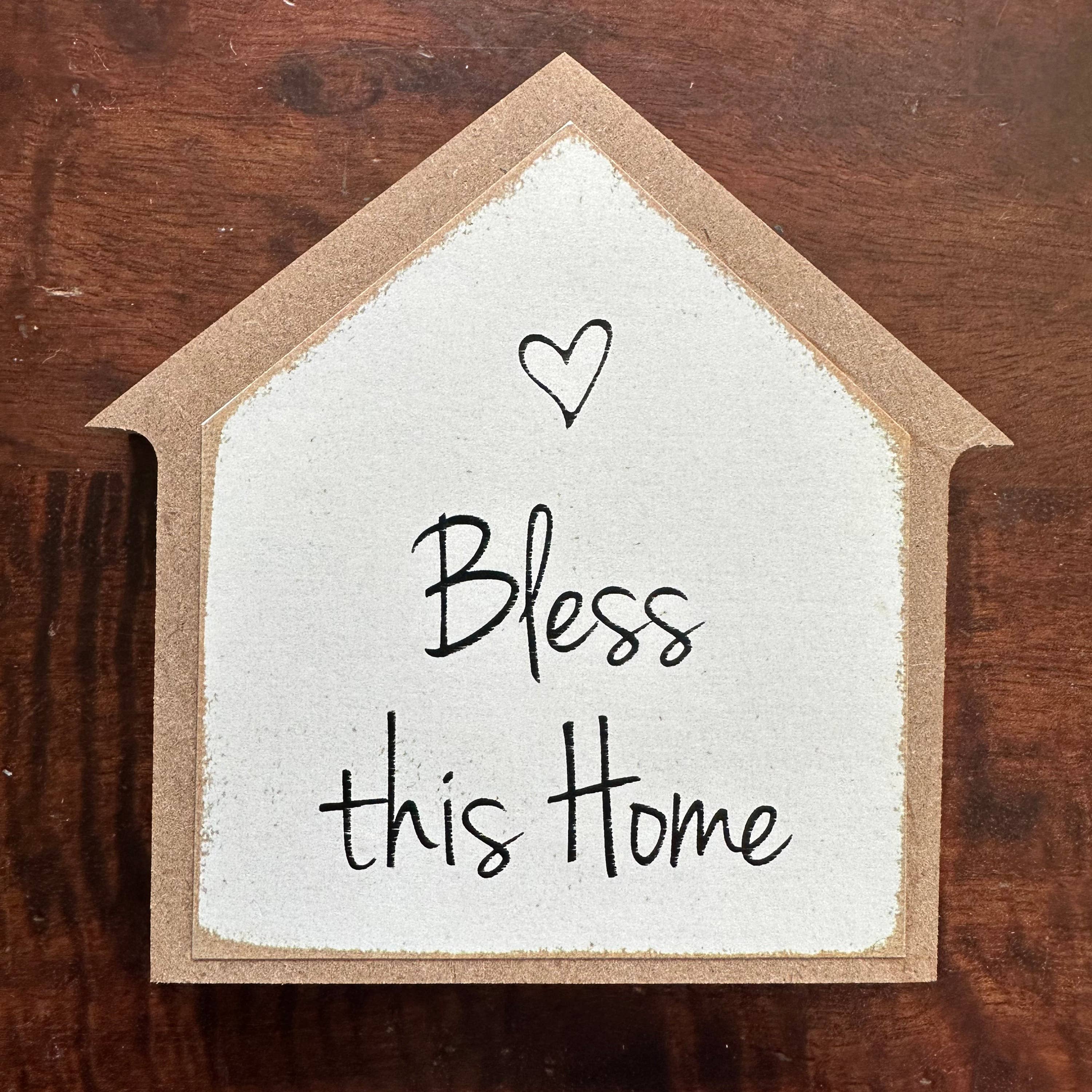 Bless This Home Wood sign