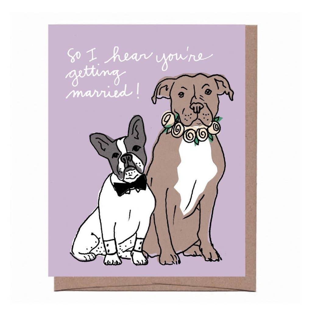 Wedding Dogs Greeting Card