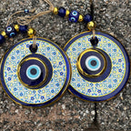 Blue Large Evil Eye Wall Hanging, Home Protection Gift