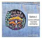 Live In Wonder, Magic Mushroom Embroidered Iron-On Patch