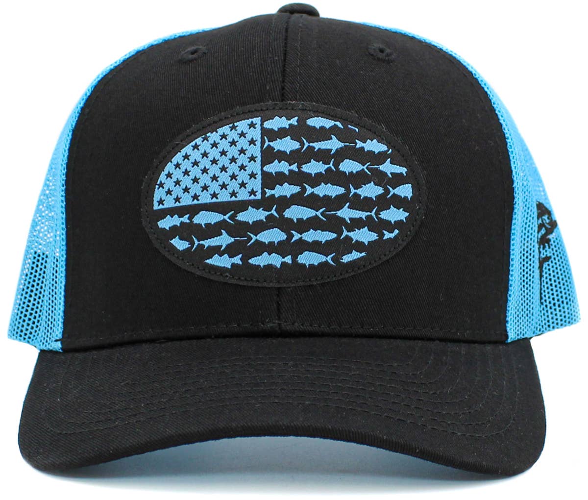 USA Fish Flag Mesh Back Ballcap