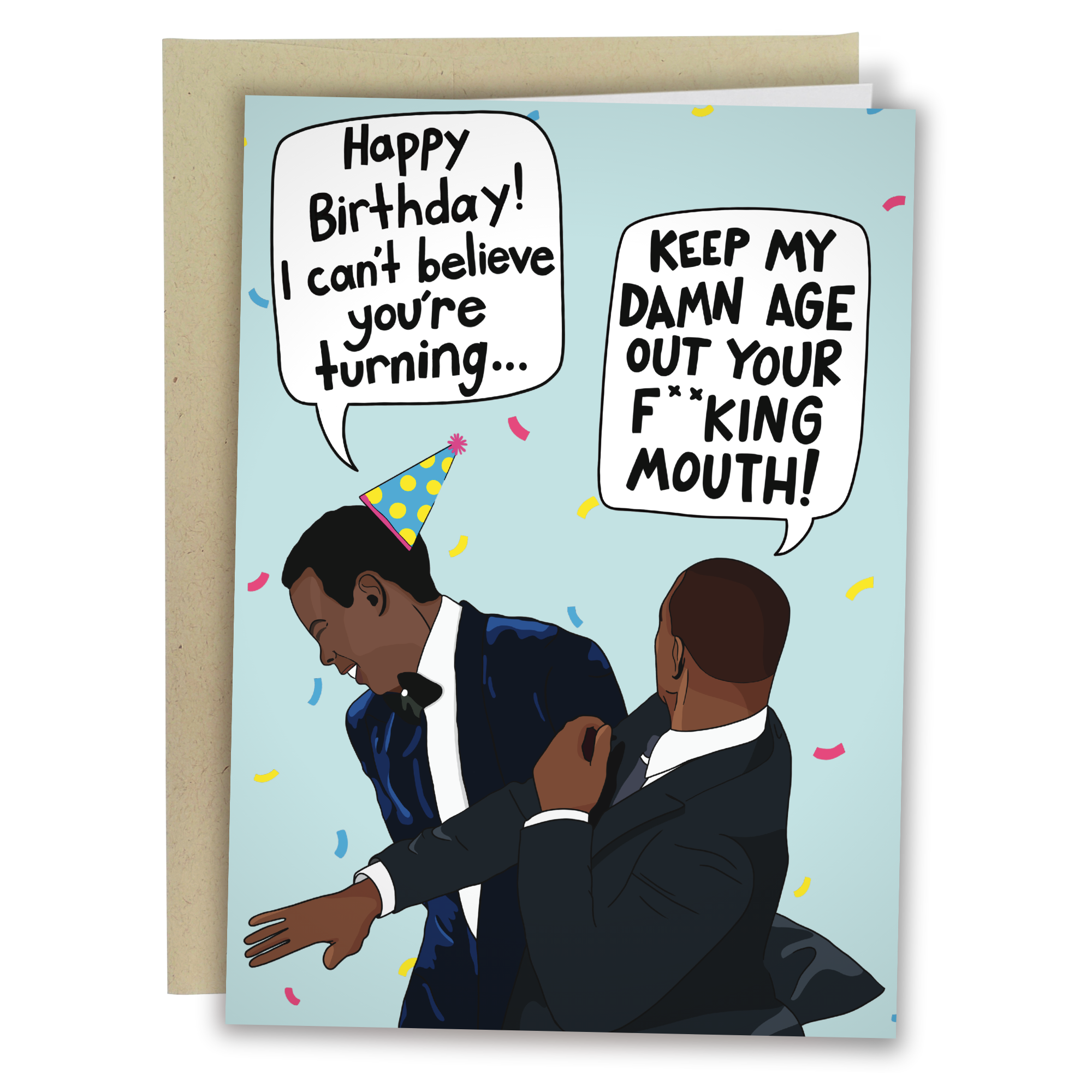 Will Smith Slap Birthday Card - Funny Birthday Card