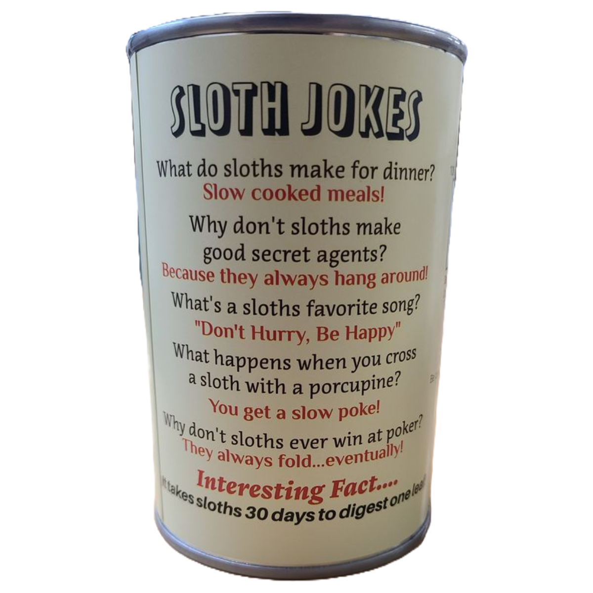 Twiggy the Canned Sloth Plush