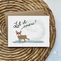 “Let it snow” - Dog Kick Card image 0