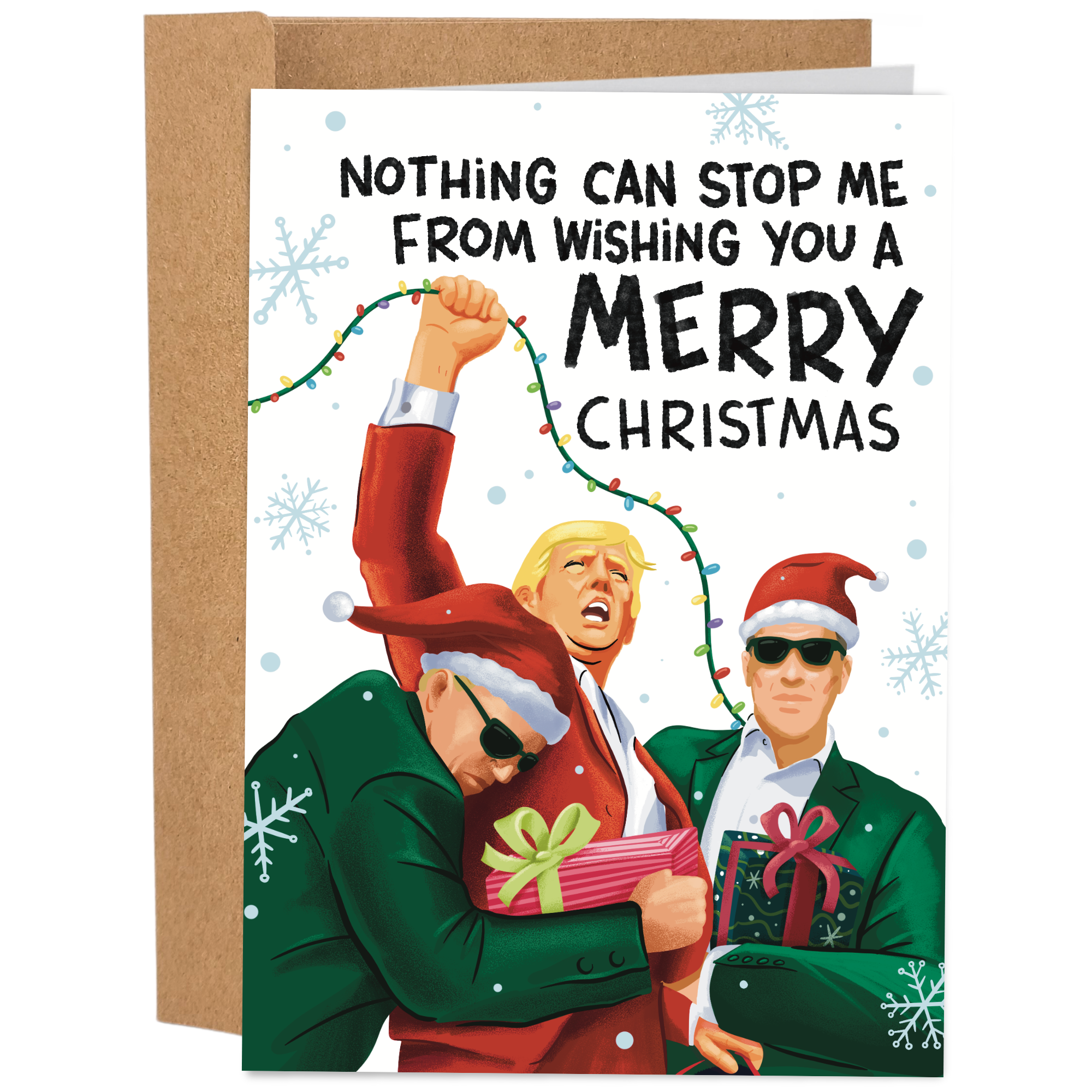 Nothing Can Stop Me Trump Christmas - Funny Christmas Card