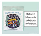 Live In Wonder, Magic Mushroom Embroidered Iron-On Patch