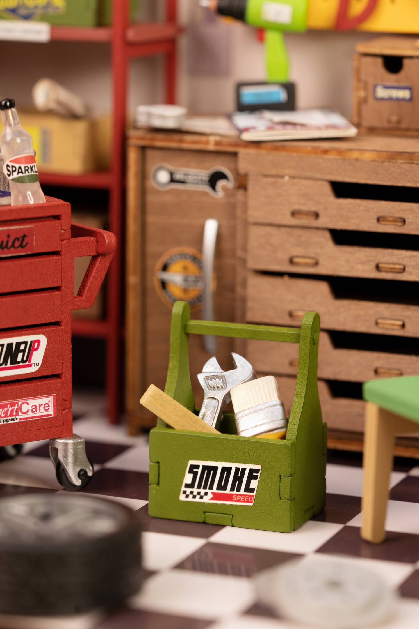 DIY Miniature House Kit: Garage Workshop