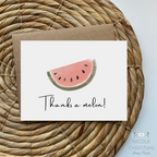 Thanks a melon thank you greeting card image 0