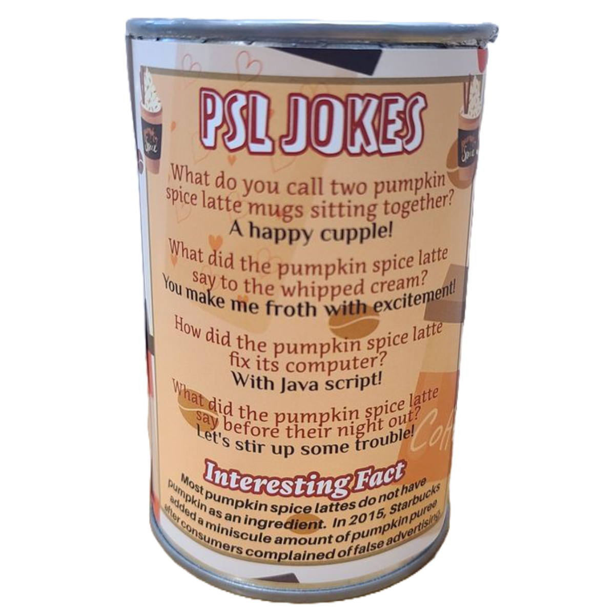 Canned Pumpkin Spice Plush