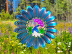Animated Blue Hummingbird - Large Wind Spinner