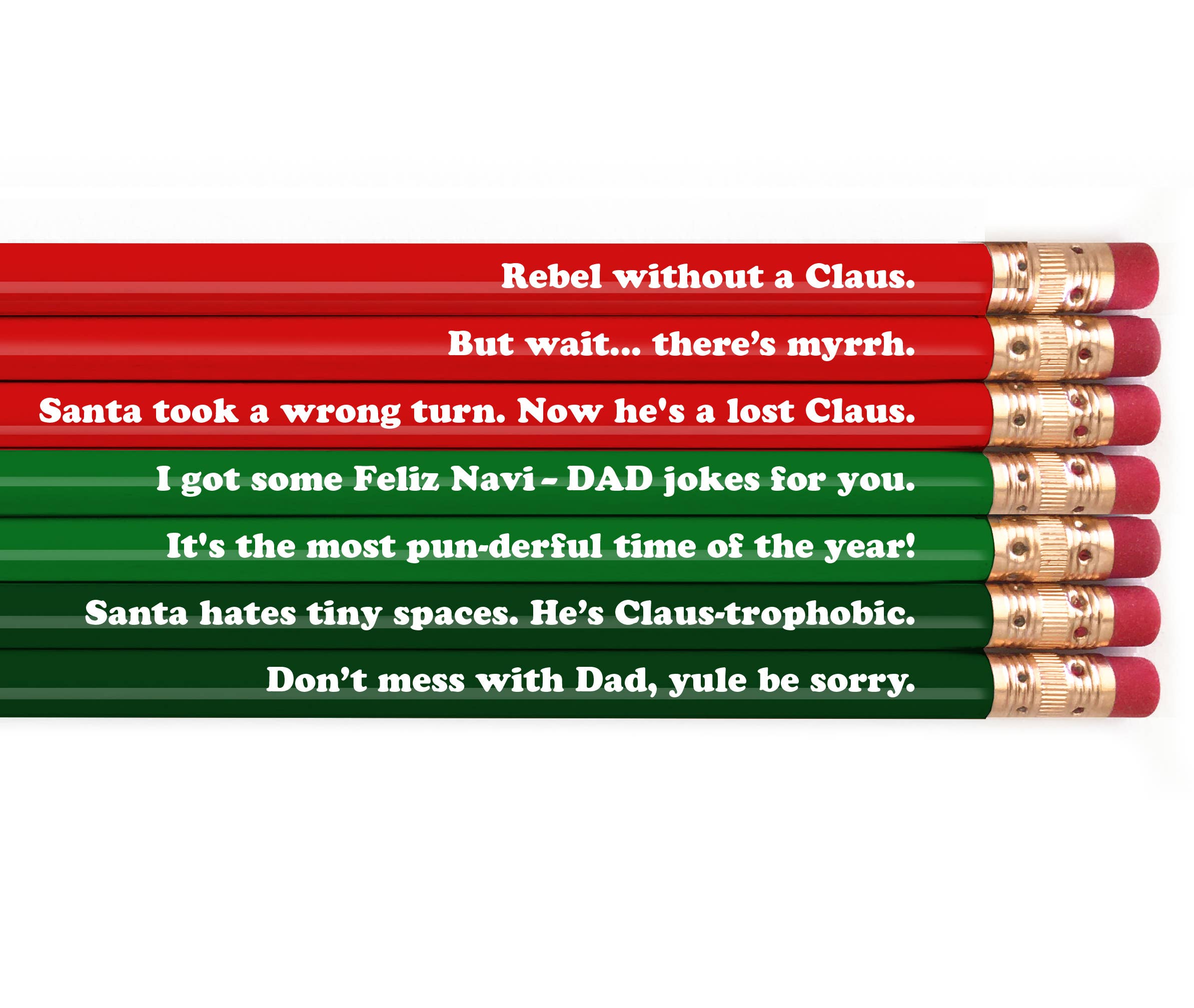 HOLIDAY DAD JOKES PENCIL SET