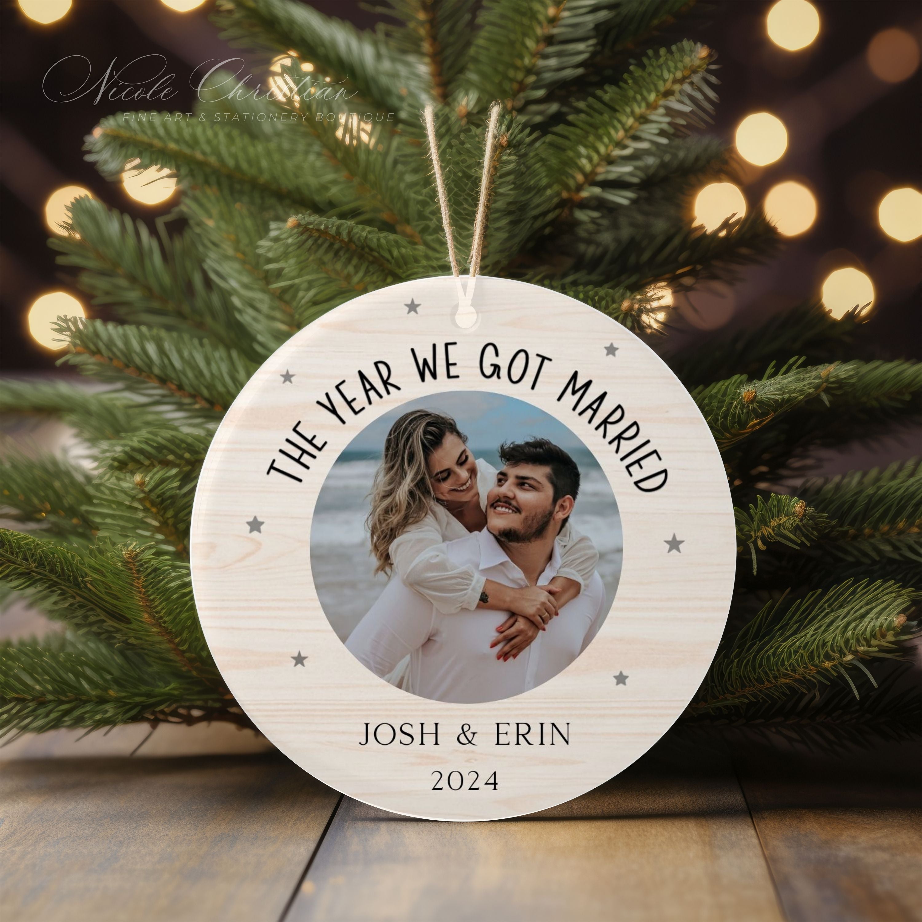 Personalized - Year we got married ornament image 0