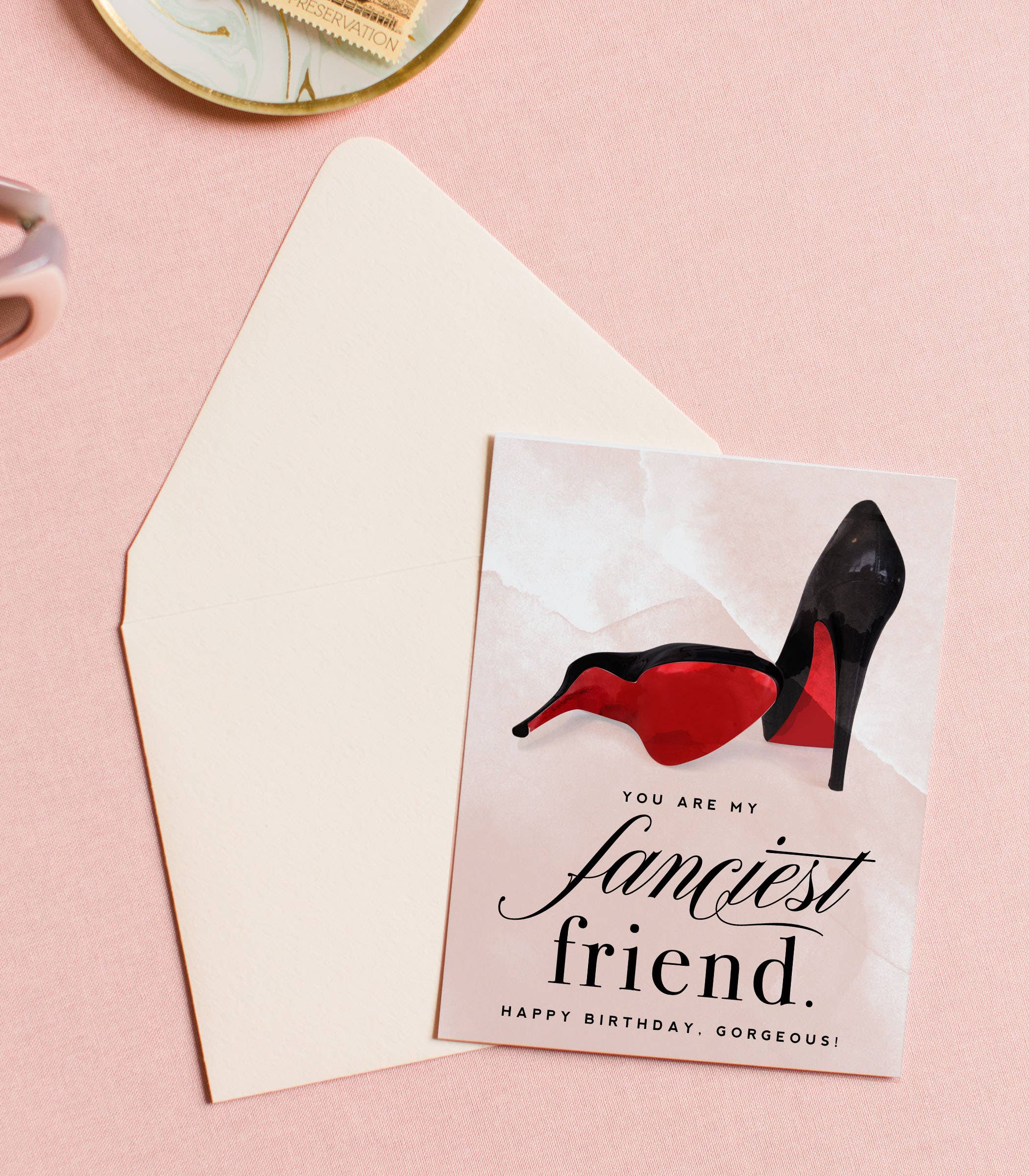 Fanciest Friend Birthday Greeting Card - Red Bottom Heels