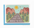 You & Me and the World to See, Road Trip, Nature Love Card