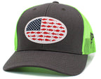 USA Fish Flag Mesh Back Ballcap