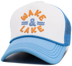 Wake and Lake Foam Trucker Mesh Cap