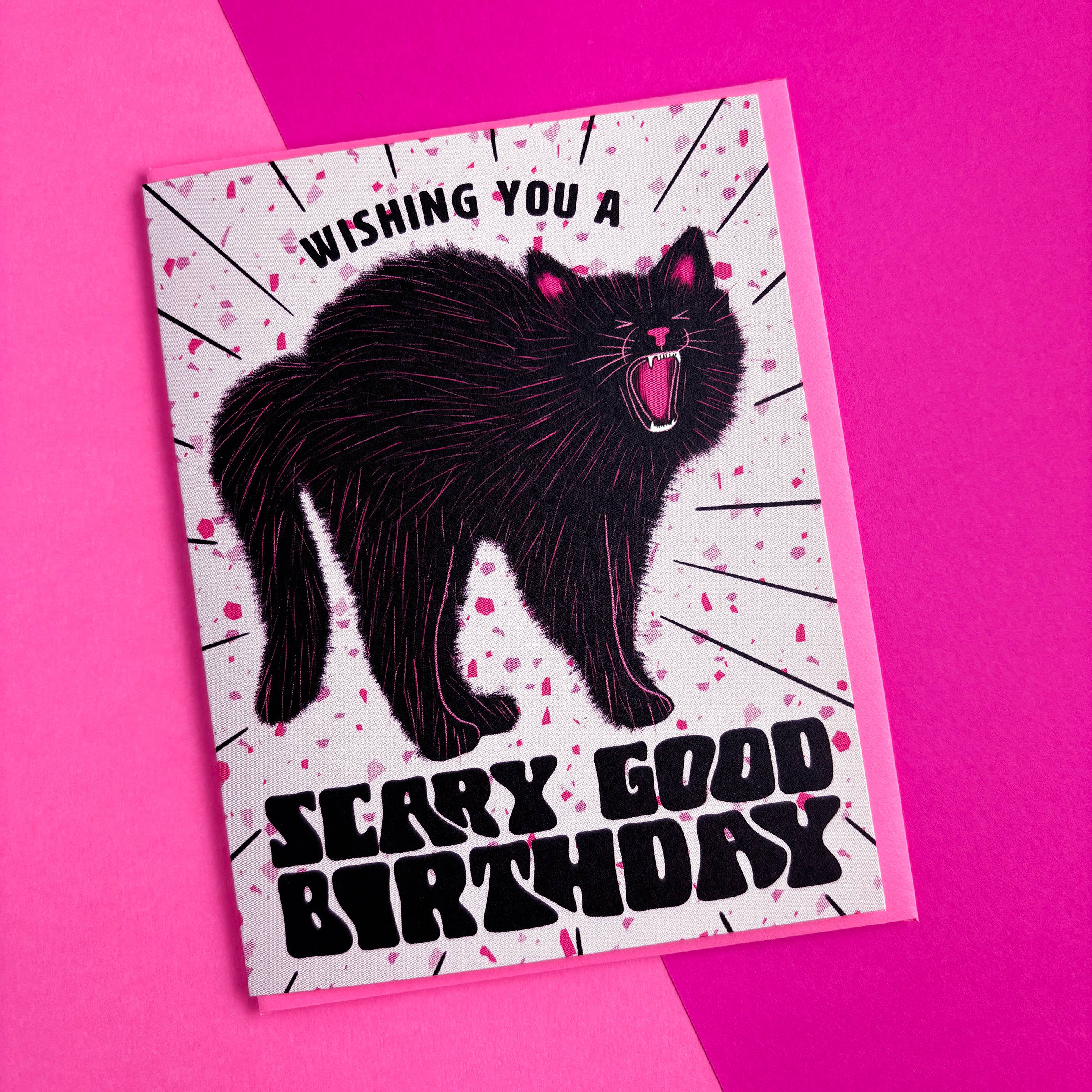 Halloween Scardy Cat Birthday Card