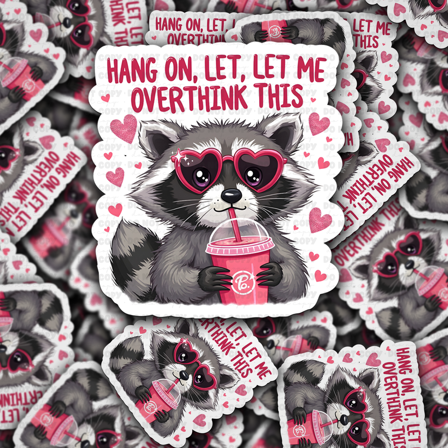 Hang on let me overthink this Die Cut Sticker