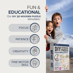 3D Wooden Puzzle Bundle Pack: Military Vehicles