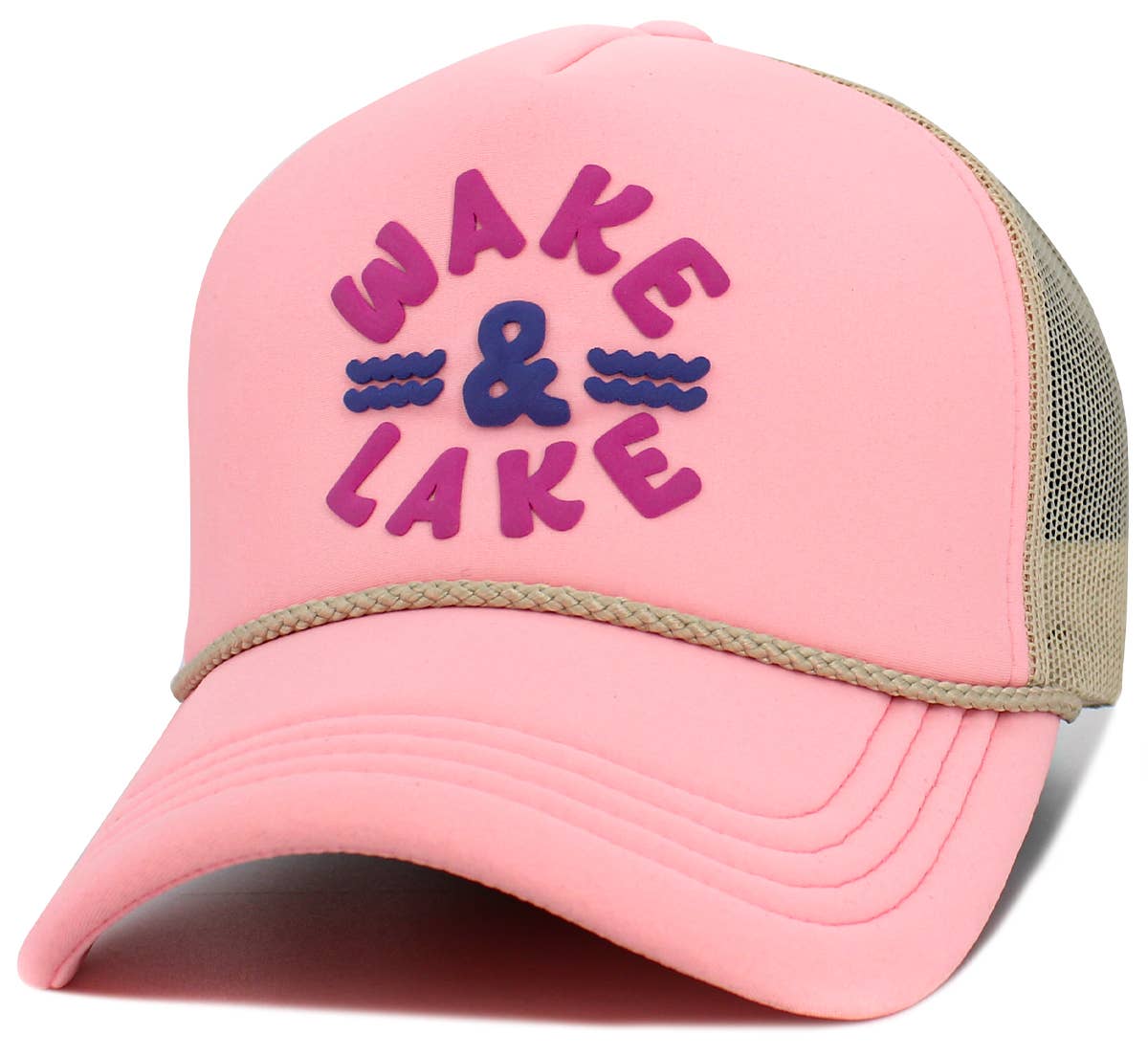 Wake and Lake Foam Trucker Mesh Cap