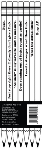 #%@! FUCK PENCIL SET