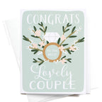 Congrats to the Loveliest Couple Greeting Card
