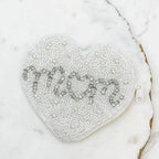 'Mom' Beaded Zip Pouches