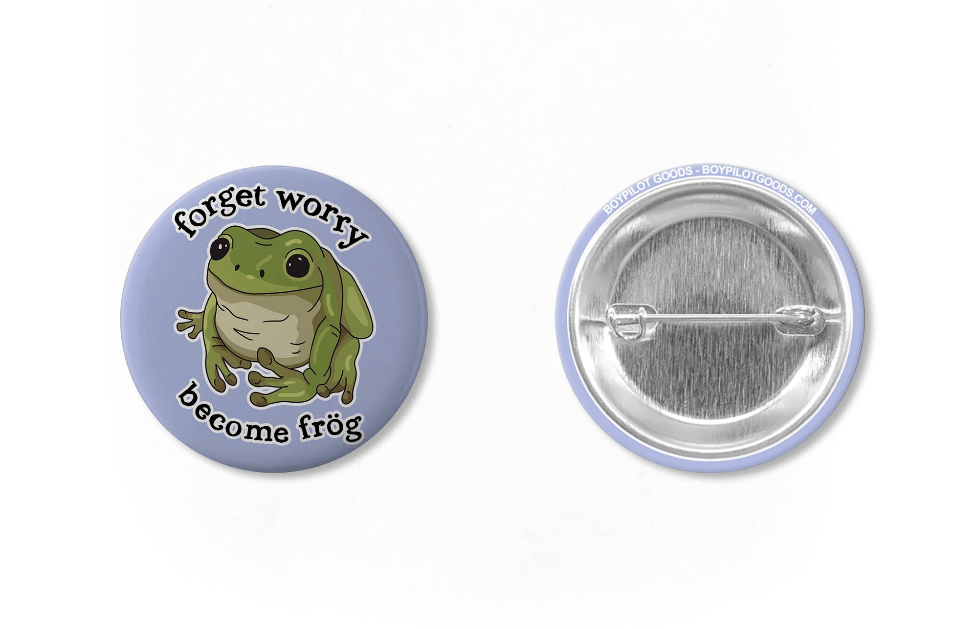 Forget Worry Frog Pin