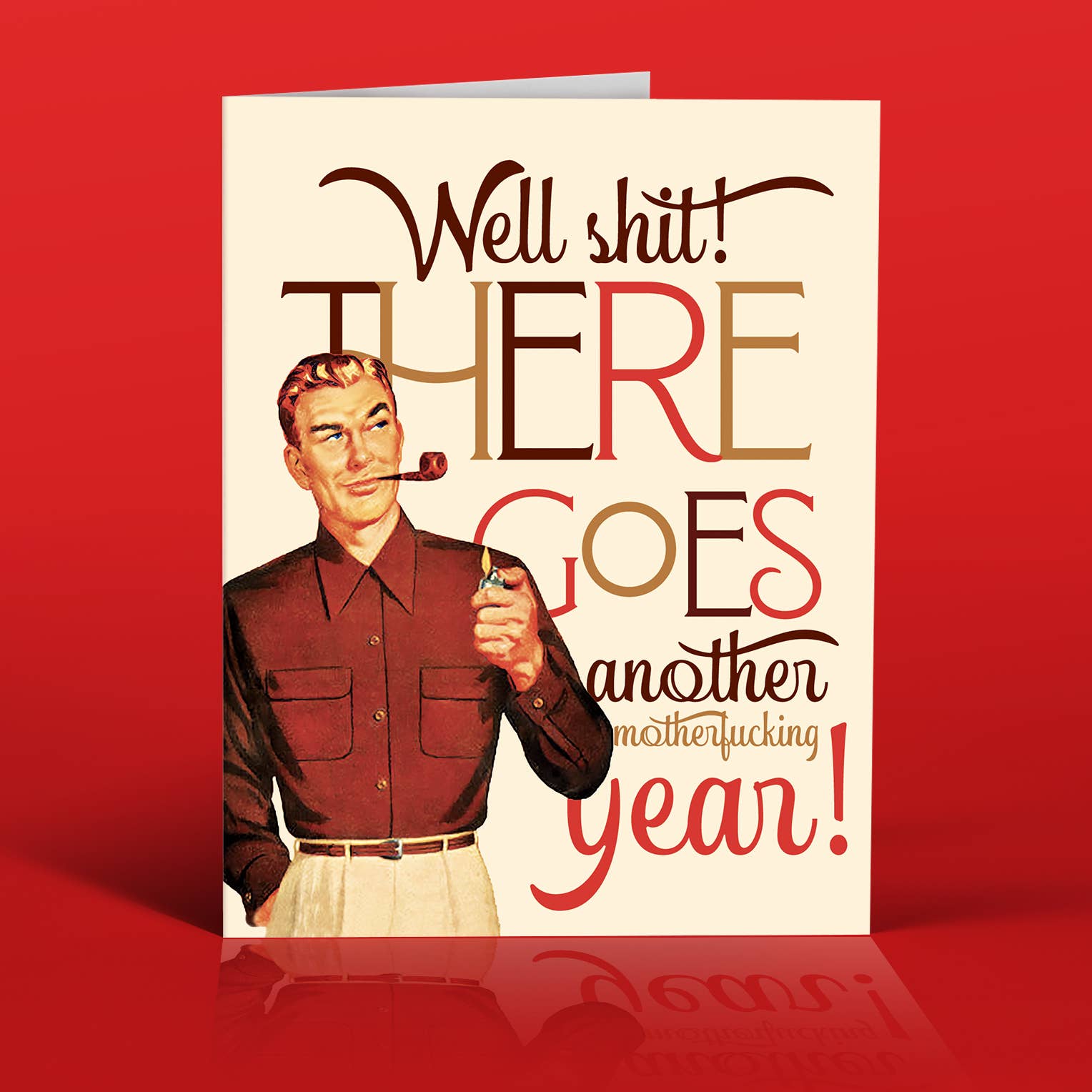 ANOTHER YEAR cool birthday card for men