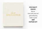 Dear Daughter Childhood Keepsake Book | Mother's Day Gift