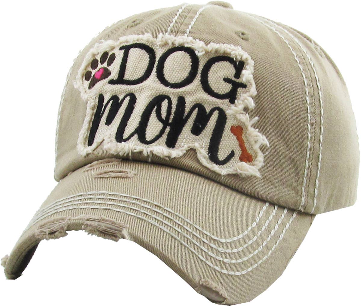 DOG MOM WASHED VINTAGE BALLCAP