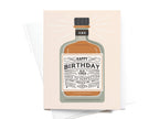 Happy Birthday Whiskey Bottle Greeting Card