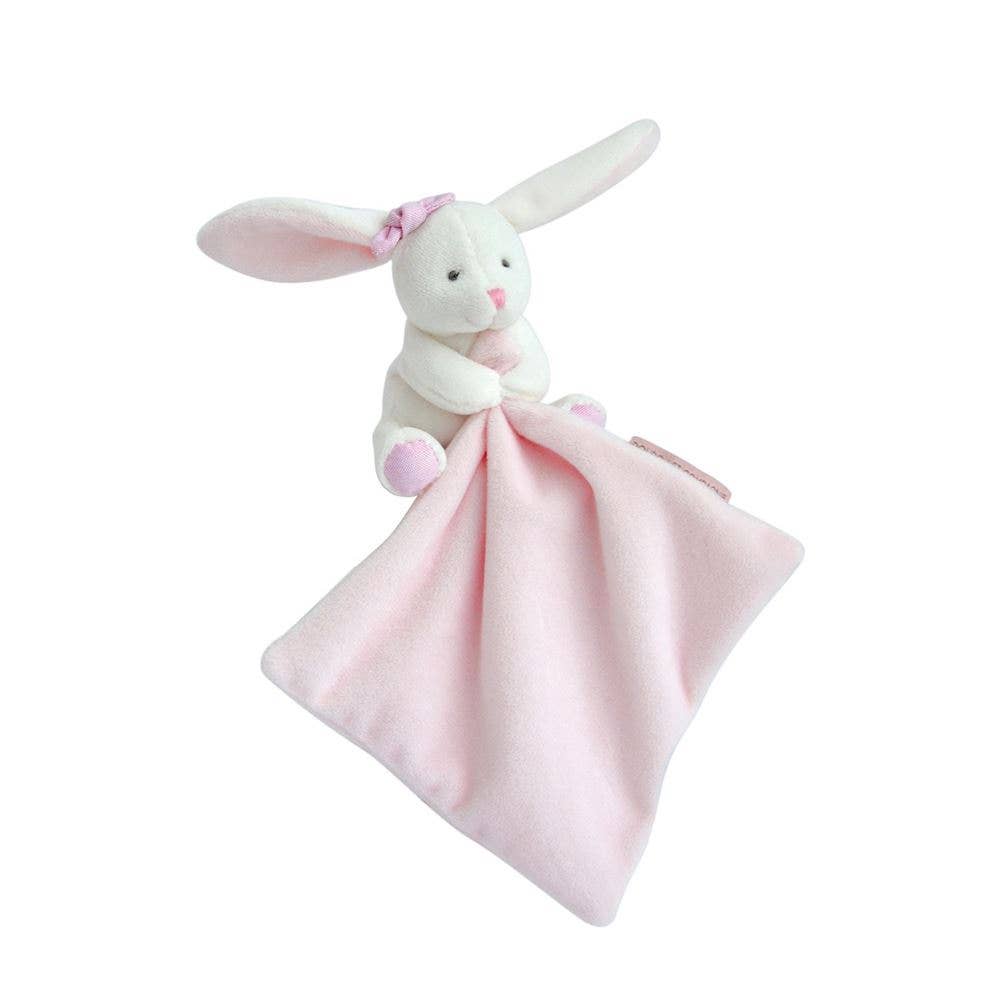 Hello Baby Blanket with Plush Stuffed Animal Bunny