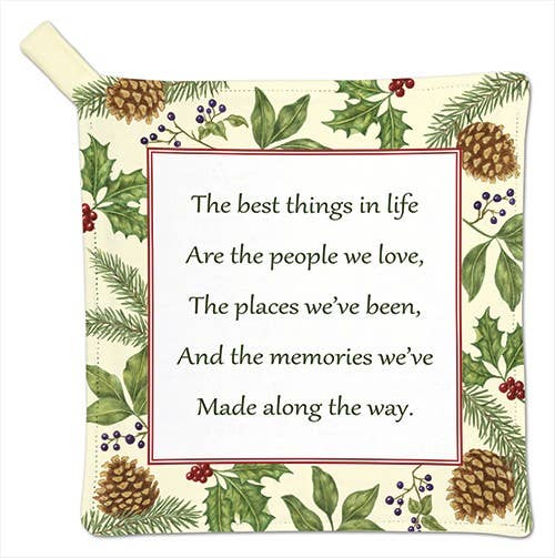 Best Things are Friends - Potholder