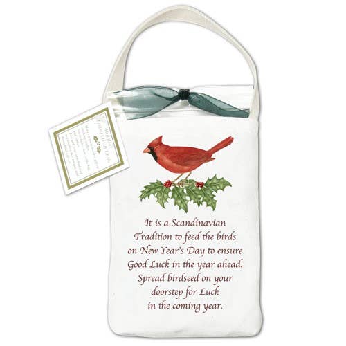 Cardinal Holiday Good Luck Tote
