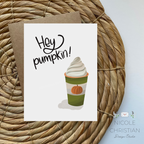 “Hey Pumpkin” Latte greeting card image 0