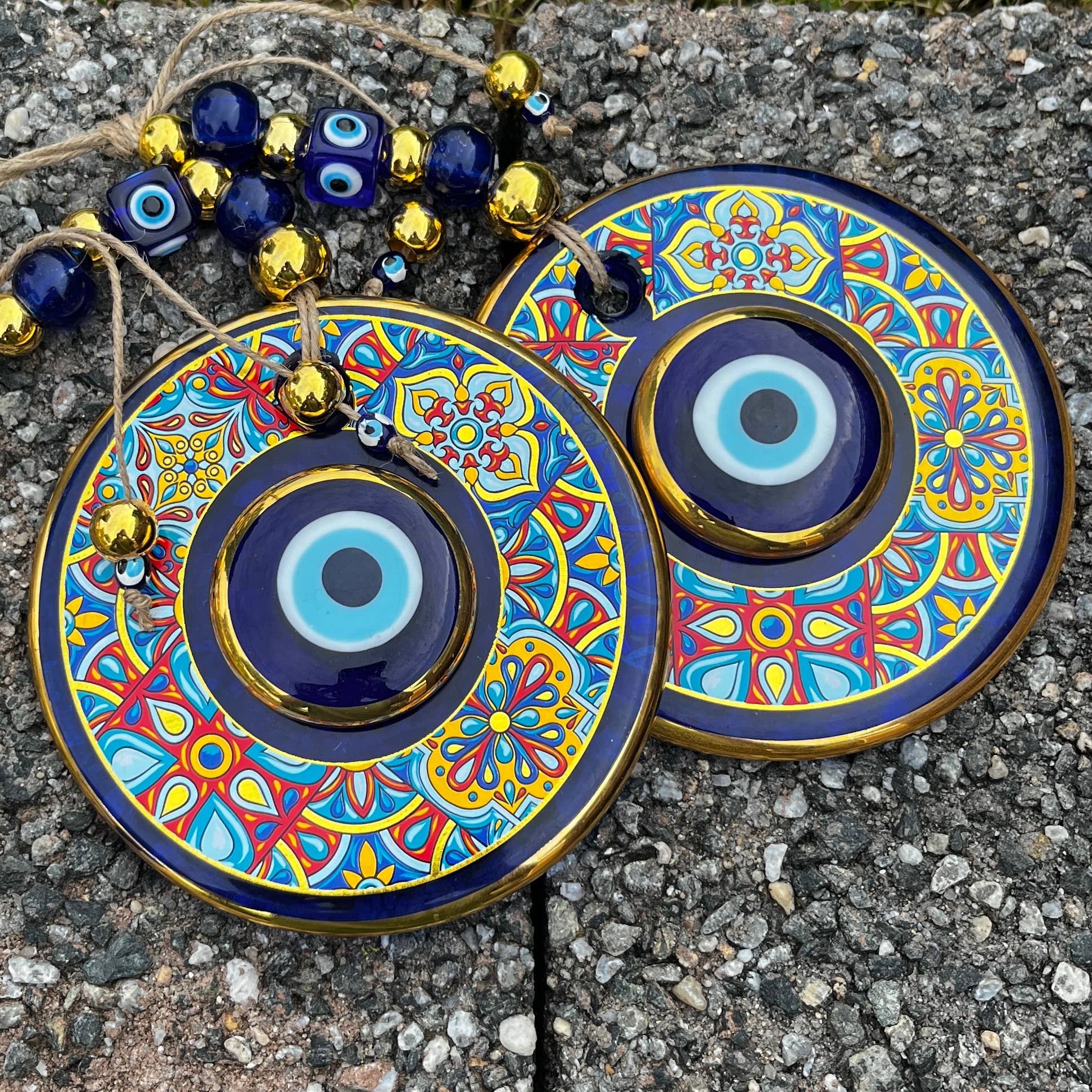 Large Evileye Wall Hanging, Home Protection Decor, Good Luck
