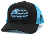 USA Fish Flag Mesh Back Ballcap